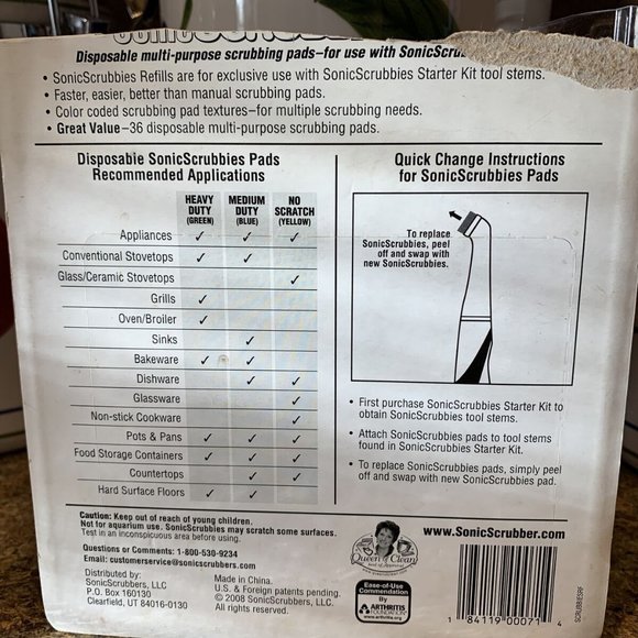 Sonic Scrubber Scrubbies Refills Kitchen Bathroom - Picture 3 of 3